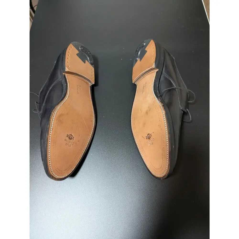 NWOB Vintage & Rare Allen Edmonds Custom Made Black Cordovan Shell Kendall 12EEE